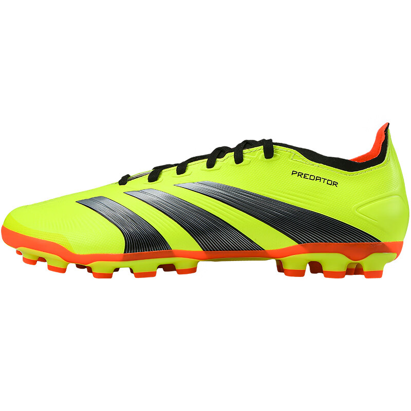 阿迪达斯足球鞋PREDATOR LEAGUE L 2G/3G AG短钉人造草比赛训练鞋 荧光亮黄 IF3209