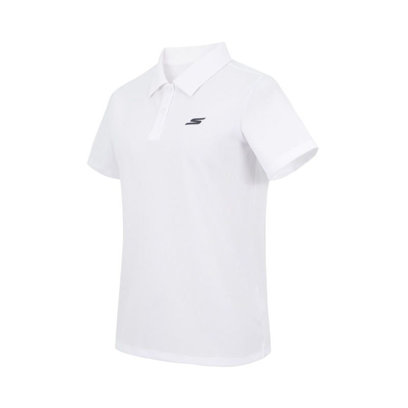 斯凯奇短袖女新款T恤运动服跑步健身训练户外休闲POLO衫P224W161-000Q